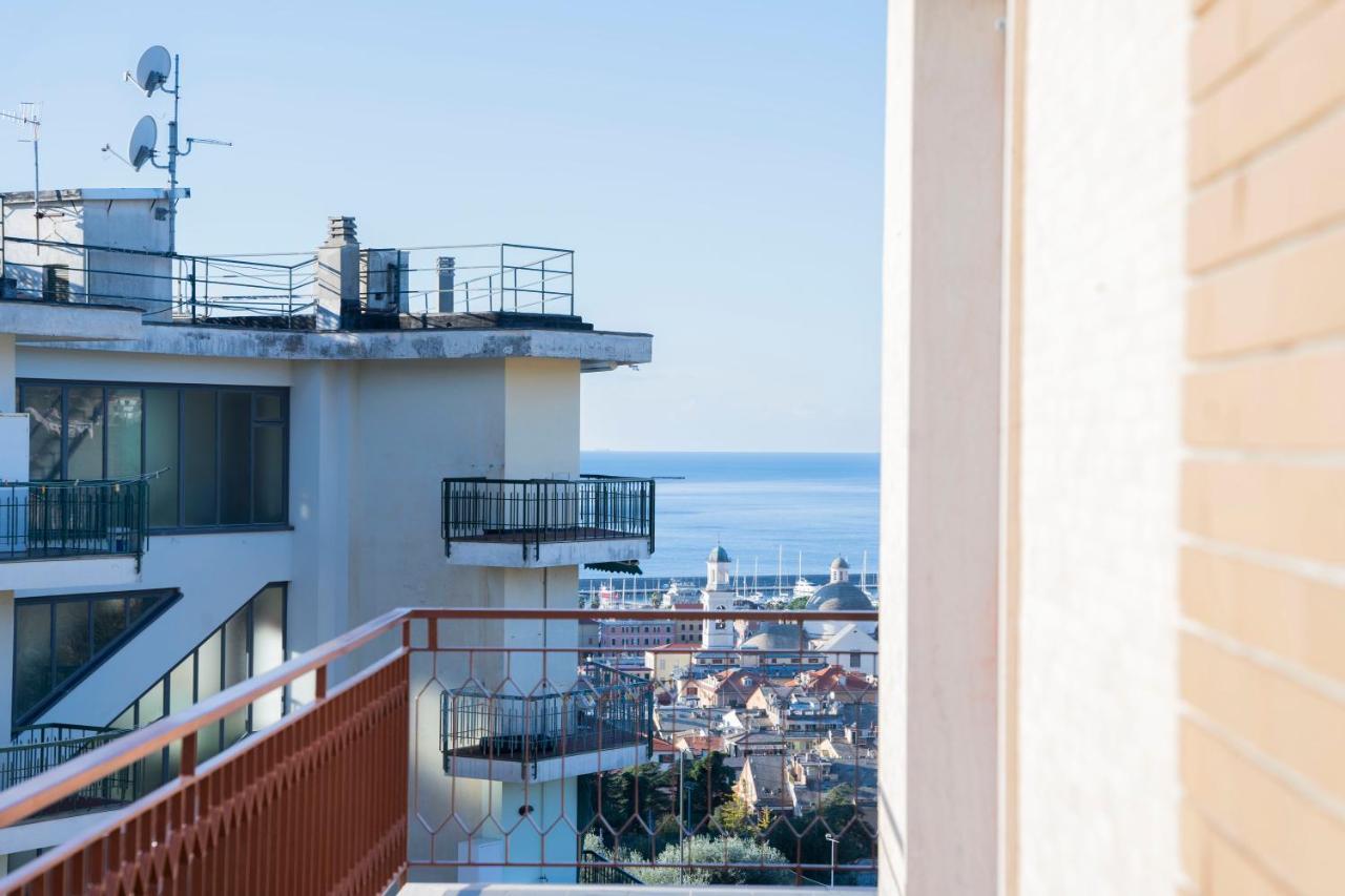 093 - Casa Panorama, Vista Mare E Vista Portofino, 500 Metri Centro Di Chiavari, Posto Auto Gratis Inclusoアパートメント エクステリア 写真