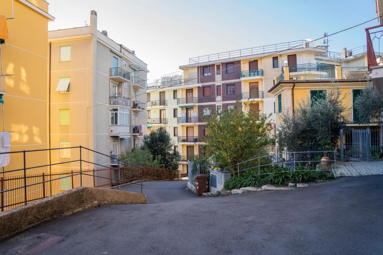 093 - Casa Panorama, Vista Mare E Vista Portofino, 500 Metri Centro Di Chiavari, Posto Auto Gratis Inclusoアパートメント エクステリア 写真